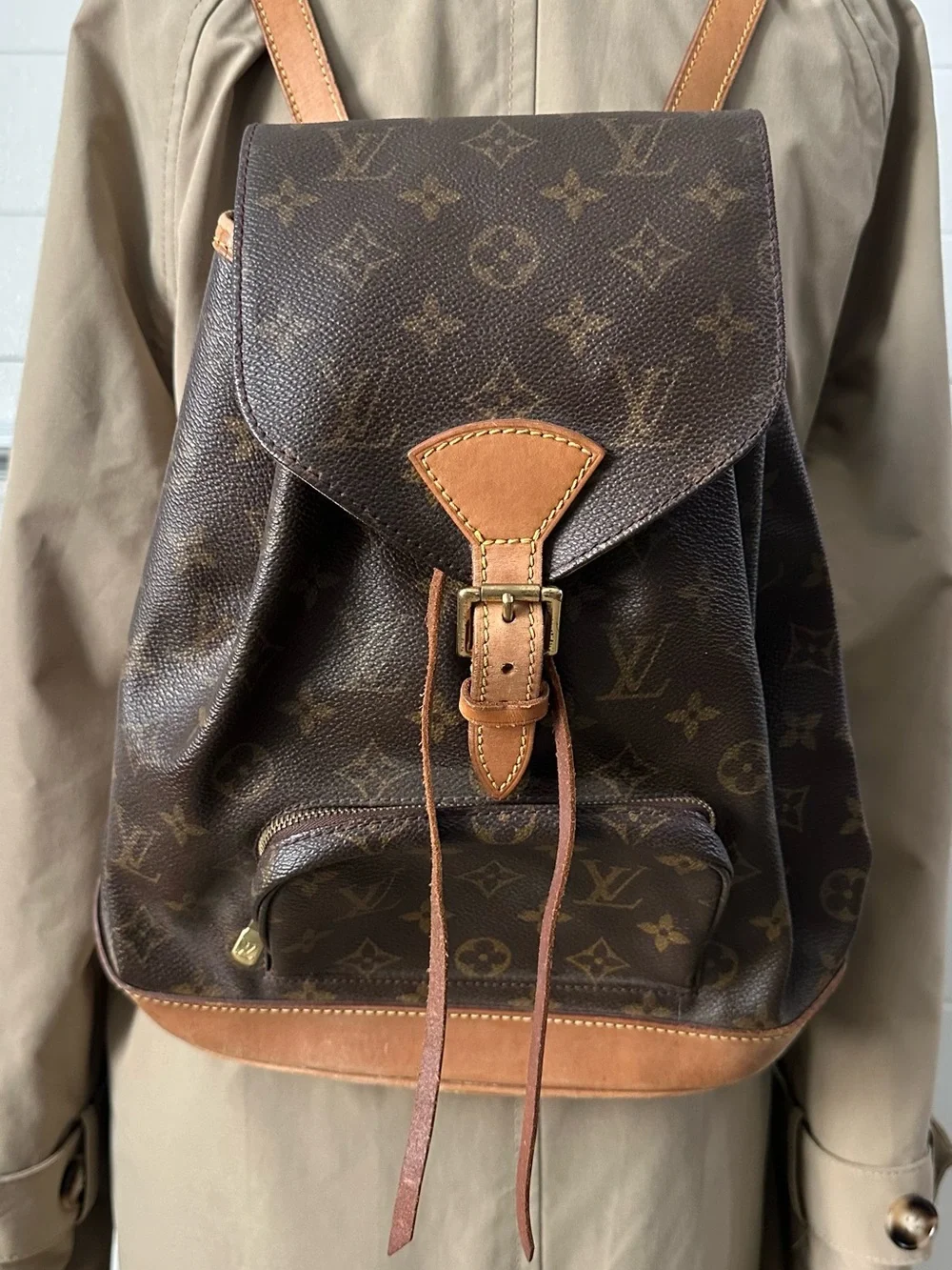 Louis Vuitton Montsouris MM Vintage Monogram Backpack